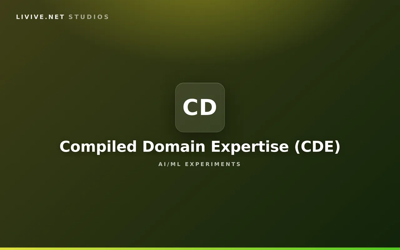 Compiled Domain Expertise (CDE) — Compiling bounded AI reasoning into static, deterministic instruction sets