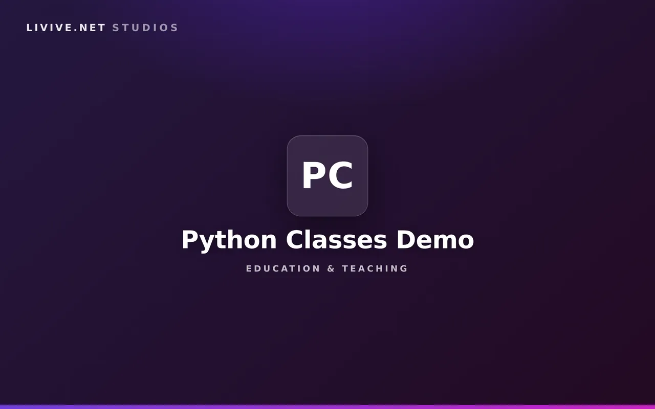 Python Classes Demo — Progressive Python OOP demos with a food domain: inheritance and composition.