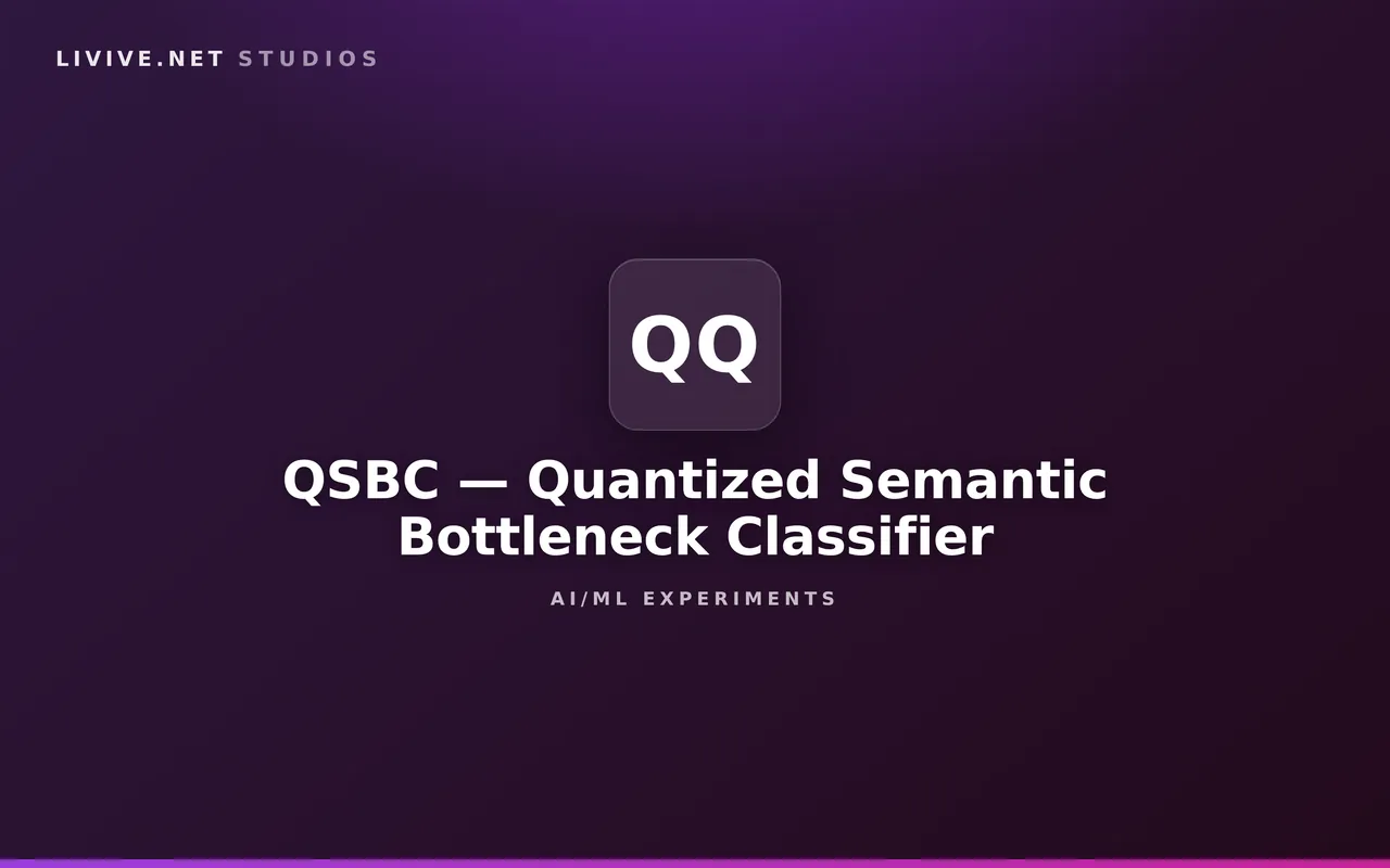 QSBC — Quantized Semantic Bottleneck Classifier — Interpretable sentence classification via a semantic proposition bottleneck