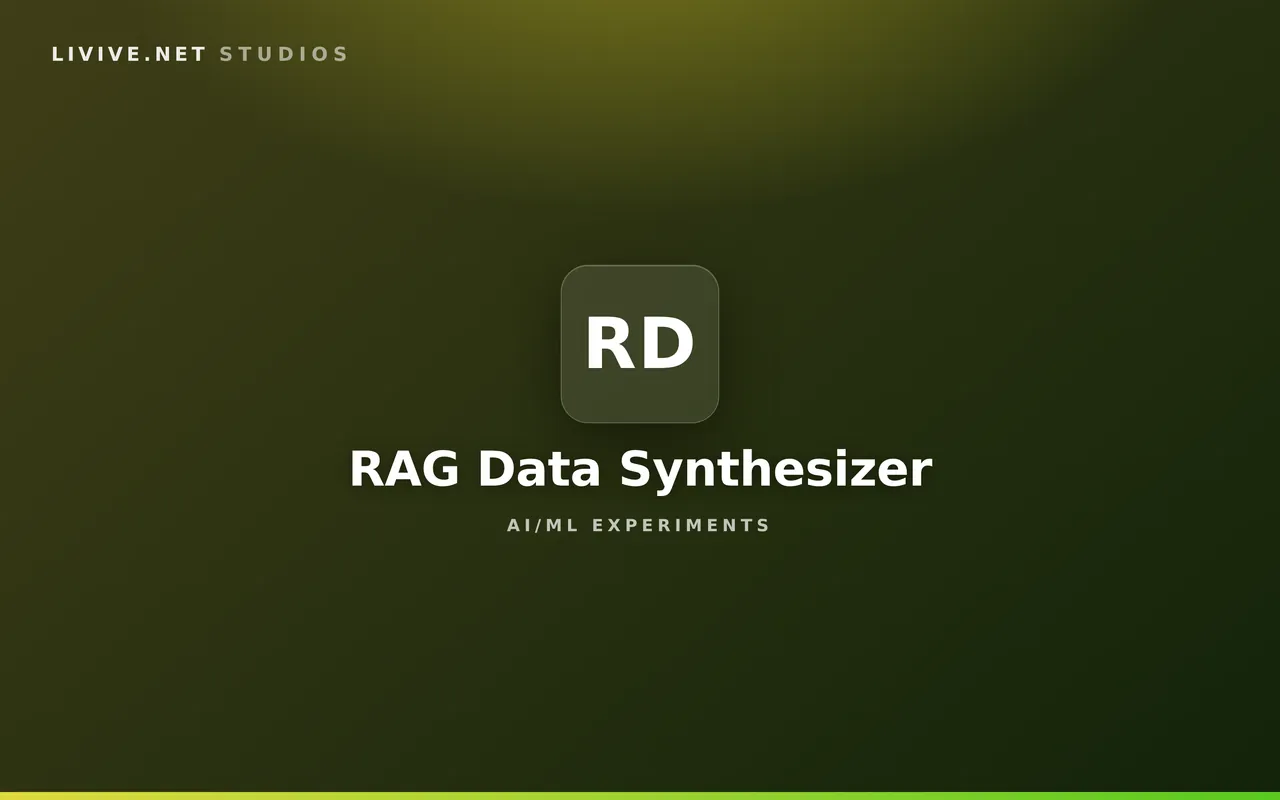 RAG Data Synthesizer — Build realistic fictional document corpora for RAG development and testing